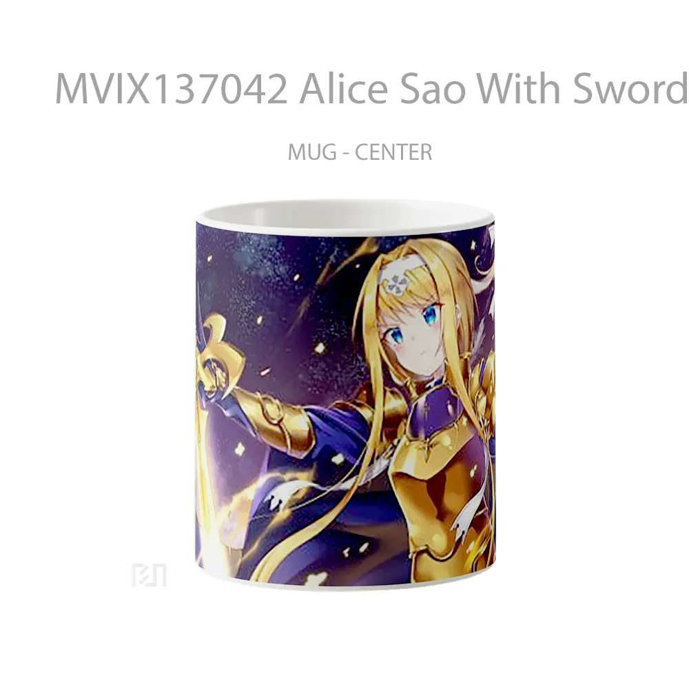 Mug Alice Sao With Sword From Alicization Gelas Keramik Unik