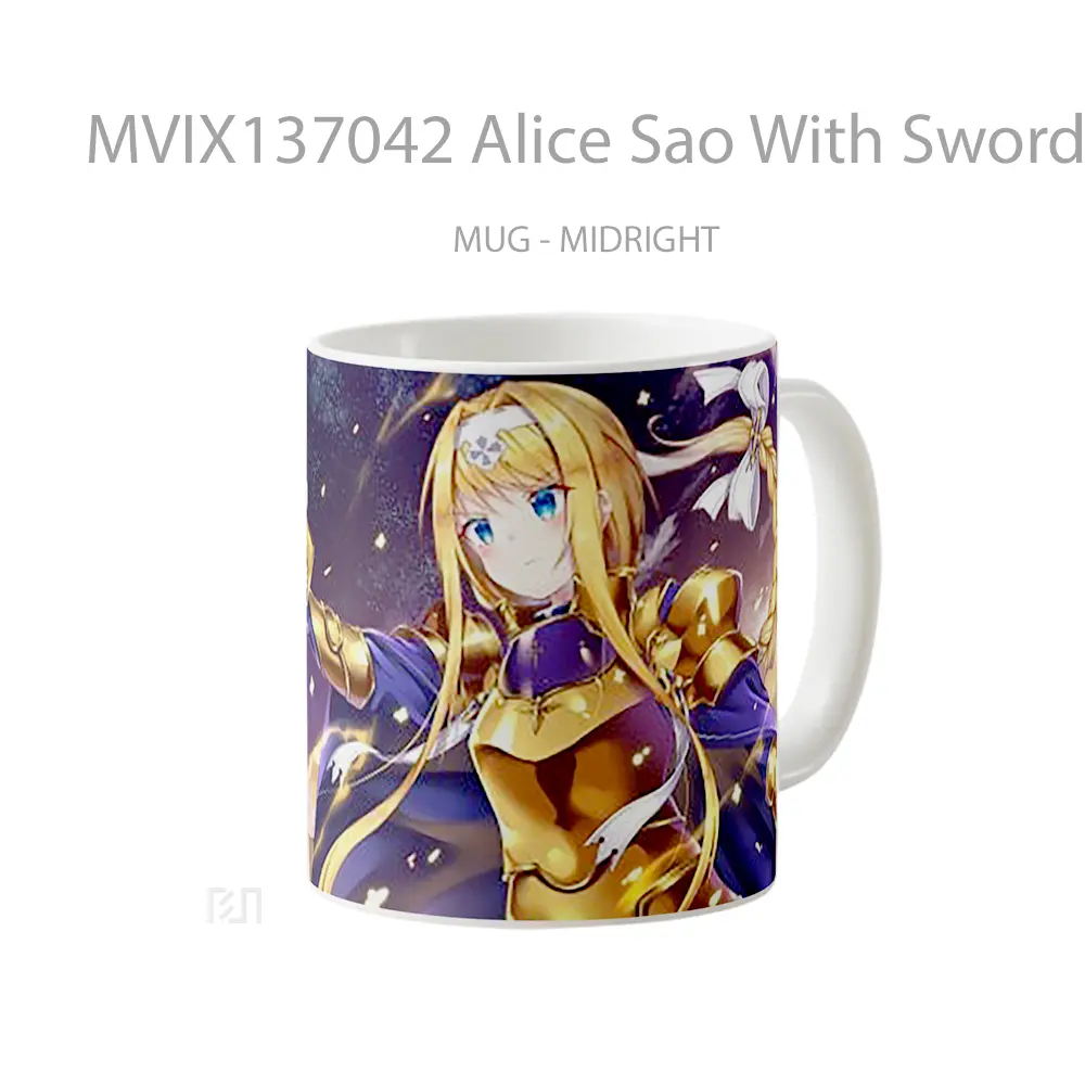Mug Alice Sao With Sword From Alicization Gelas Keramik Unik - All-side / Desain