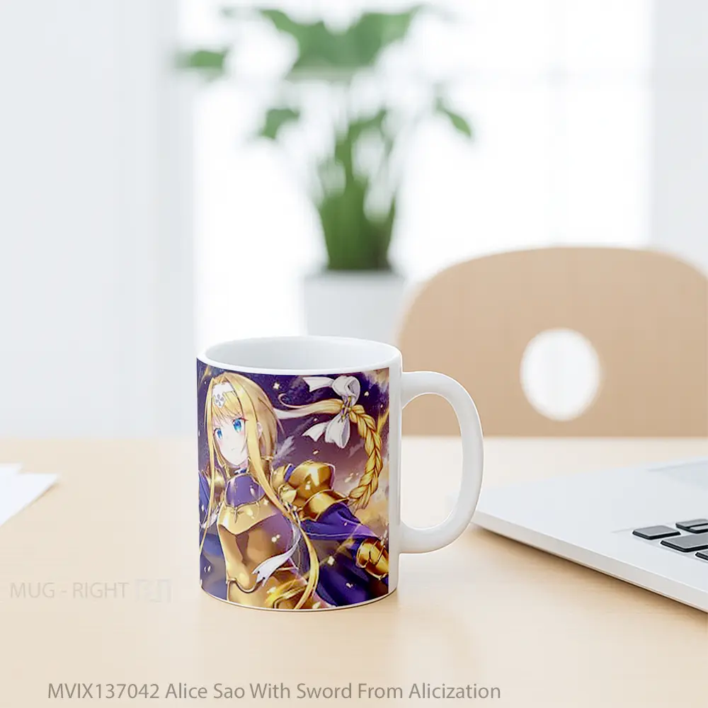 Mug Alice Sao With Sword From Alicization Gelas Keramik Unik - All-side / Desain