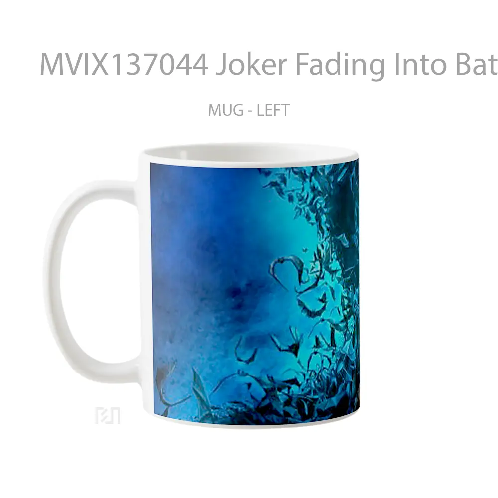 Mug Joker Fading Into Bats Gelas Superhero - All-side / Desain