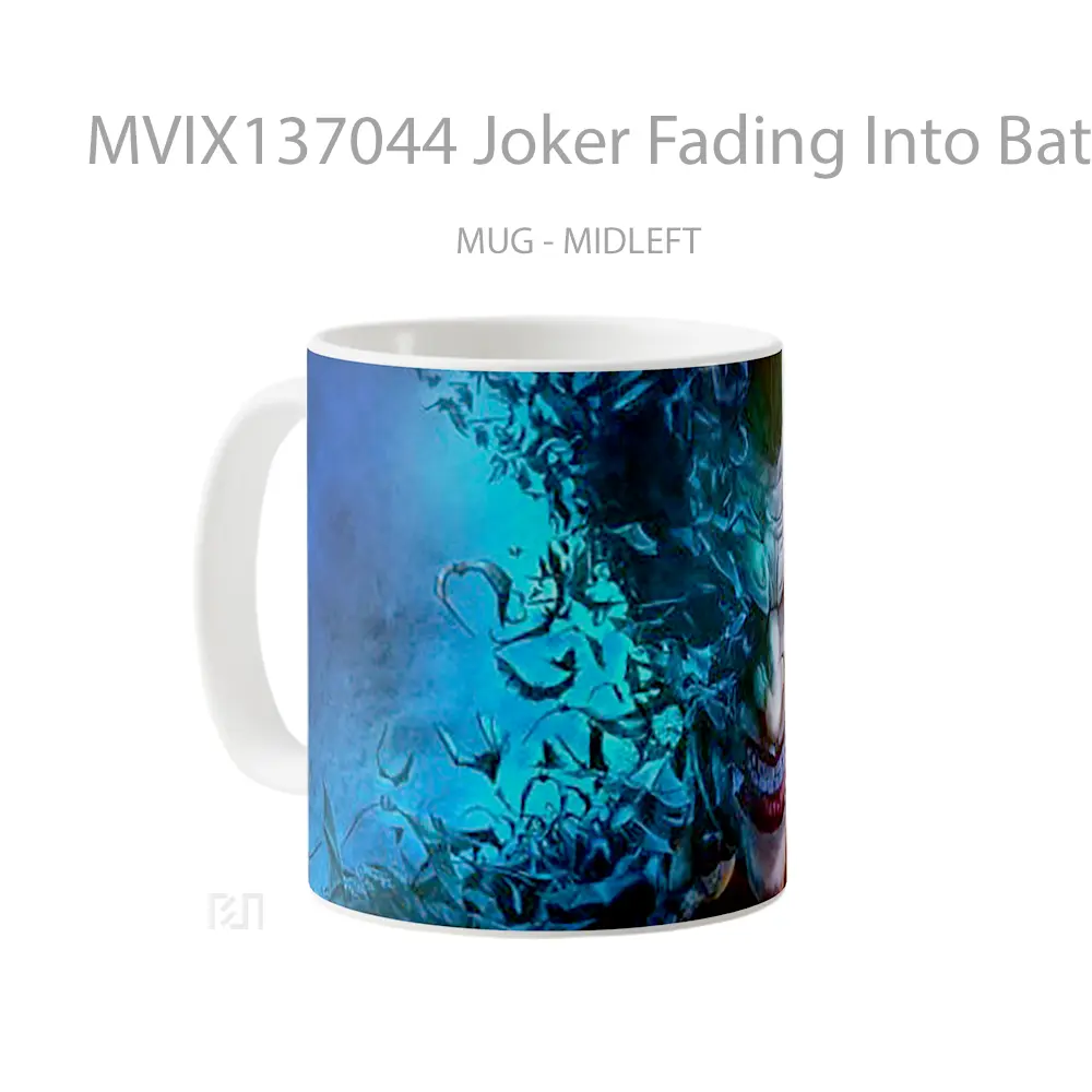 Mug Joker Fading Into Bats Gelas Superhero - All-side / Desain