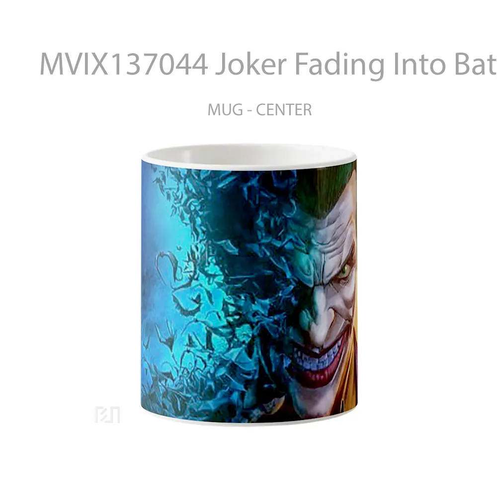 Mug Joker Fading Into Bats Gelas Superhero