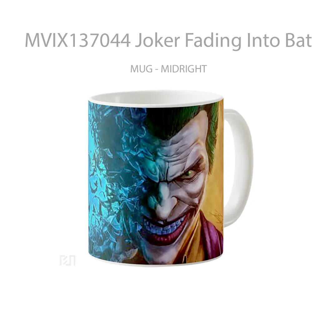 Mug Joker Fading Into Bats Gelas Superhero - All-side / Desain