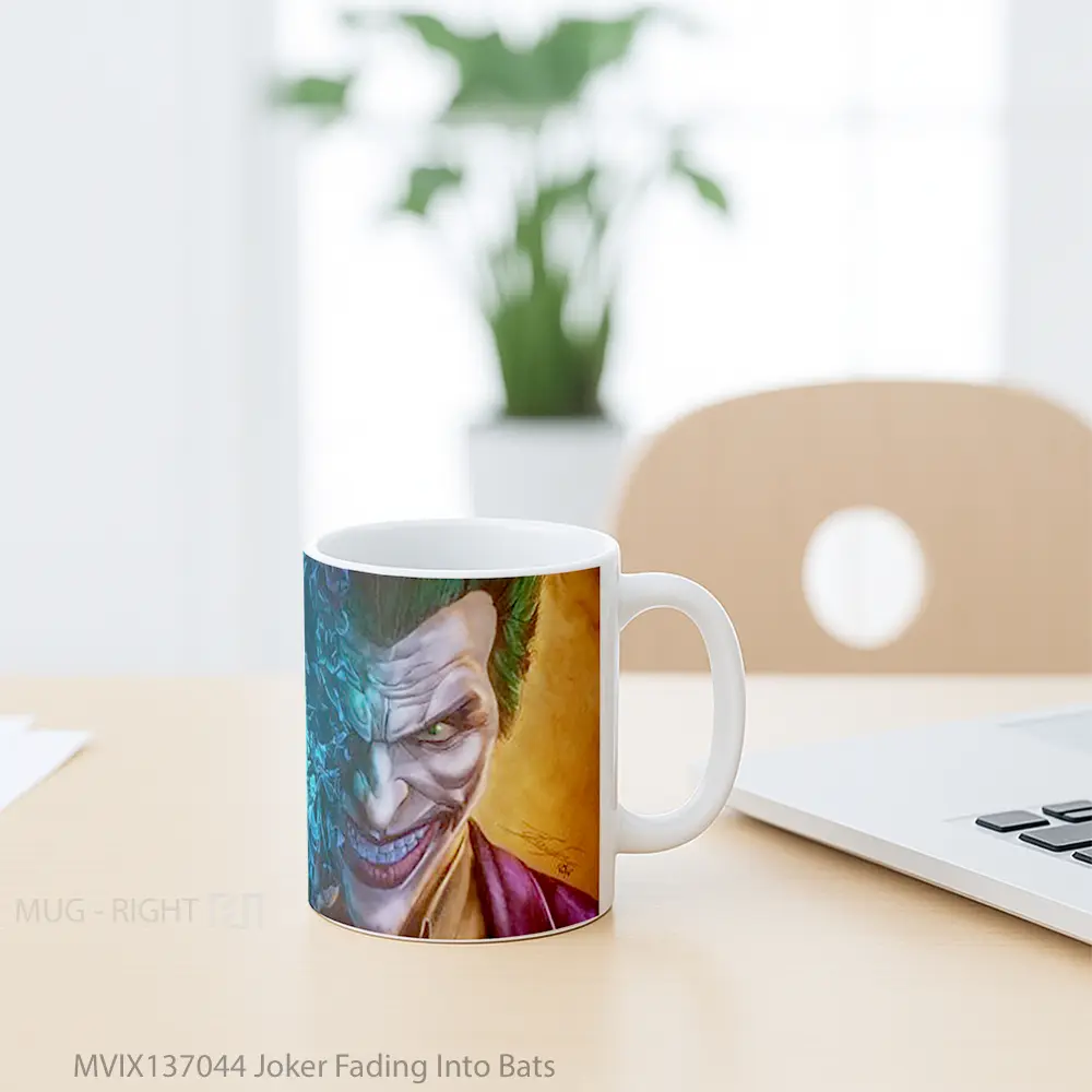 Mug Joker Fading Into Bats Gelas Superhero - All-side / Desain