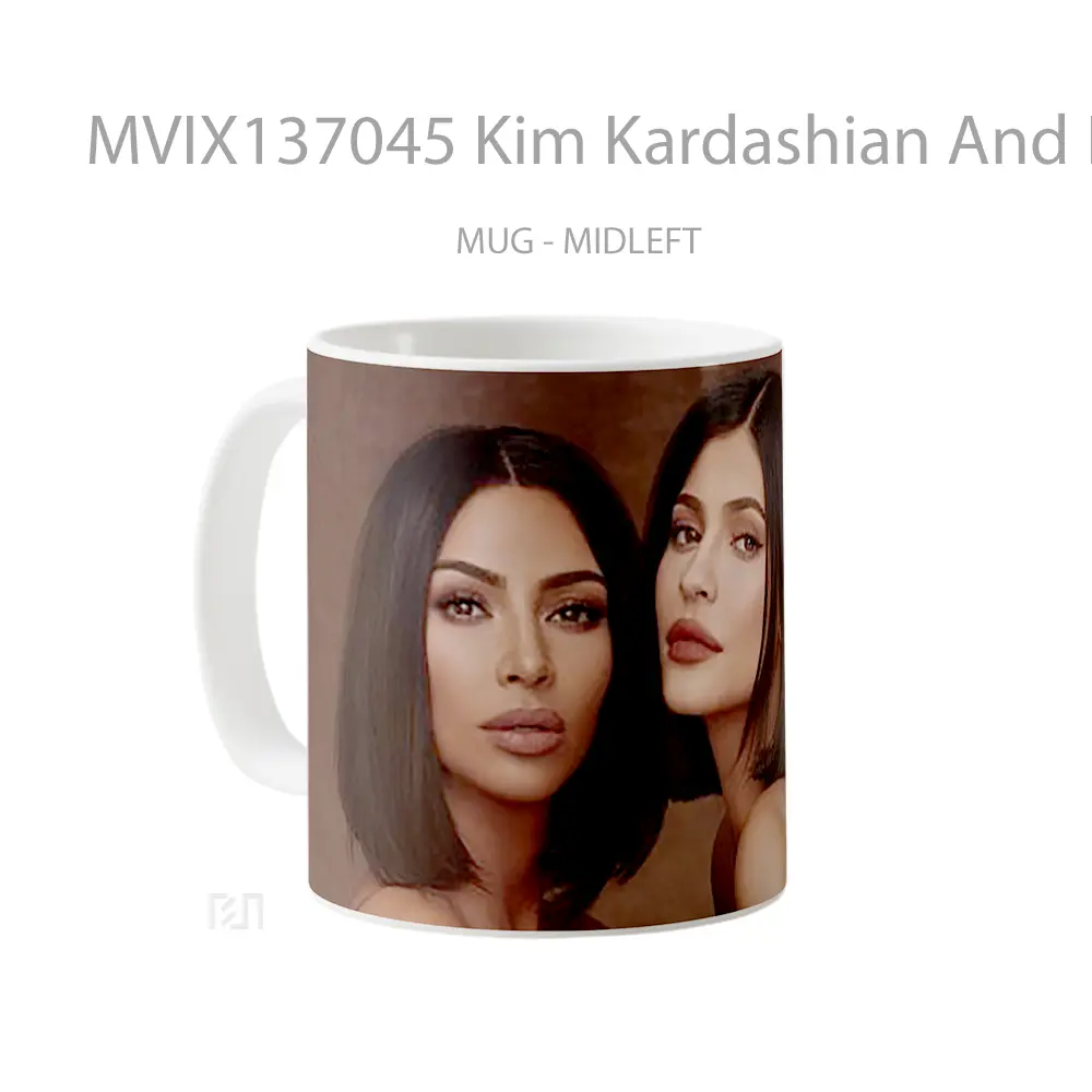 Mug Kim Kardashian And Kylie Jenner Gelas Selebriti - All-side / Desain