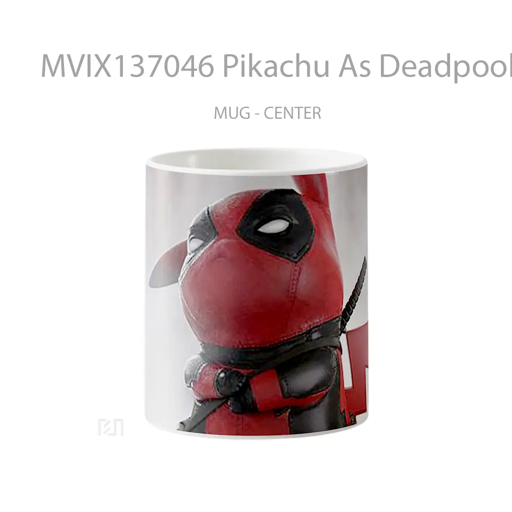 Mug Pikachu As Deadpool Gelas Superhero