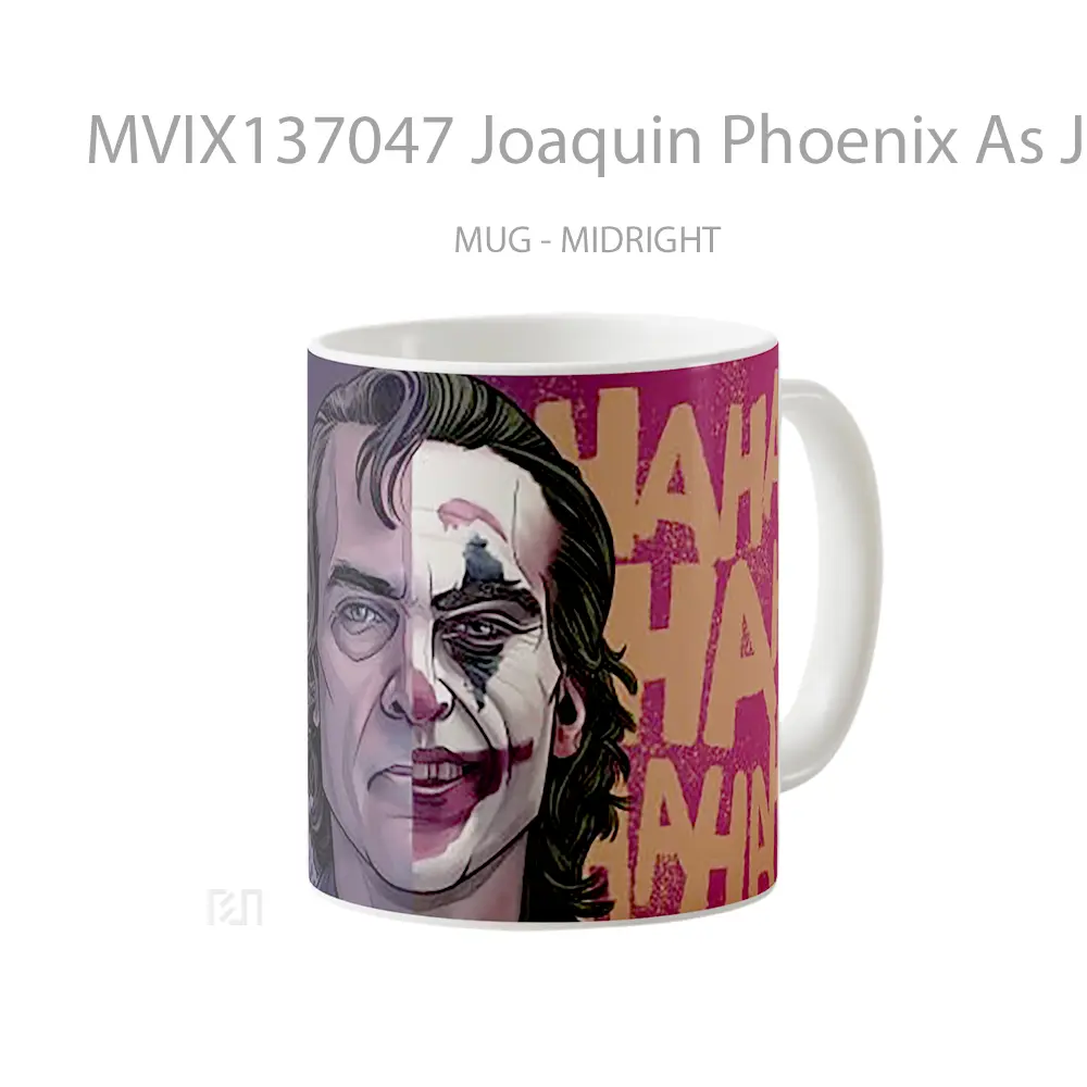 Mug Joaquin Phoenix As Joker Gelas Superhero - All-side / Desain