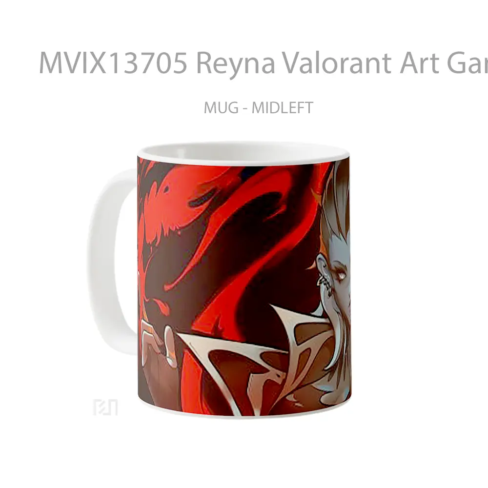 Mug Reyna Valorant Art Game Cangkir Gamer - All-side / Desain