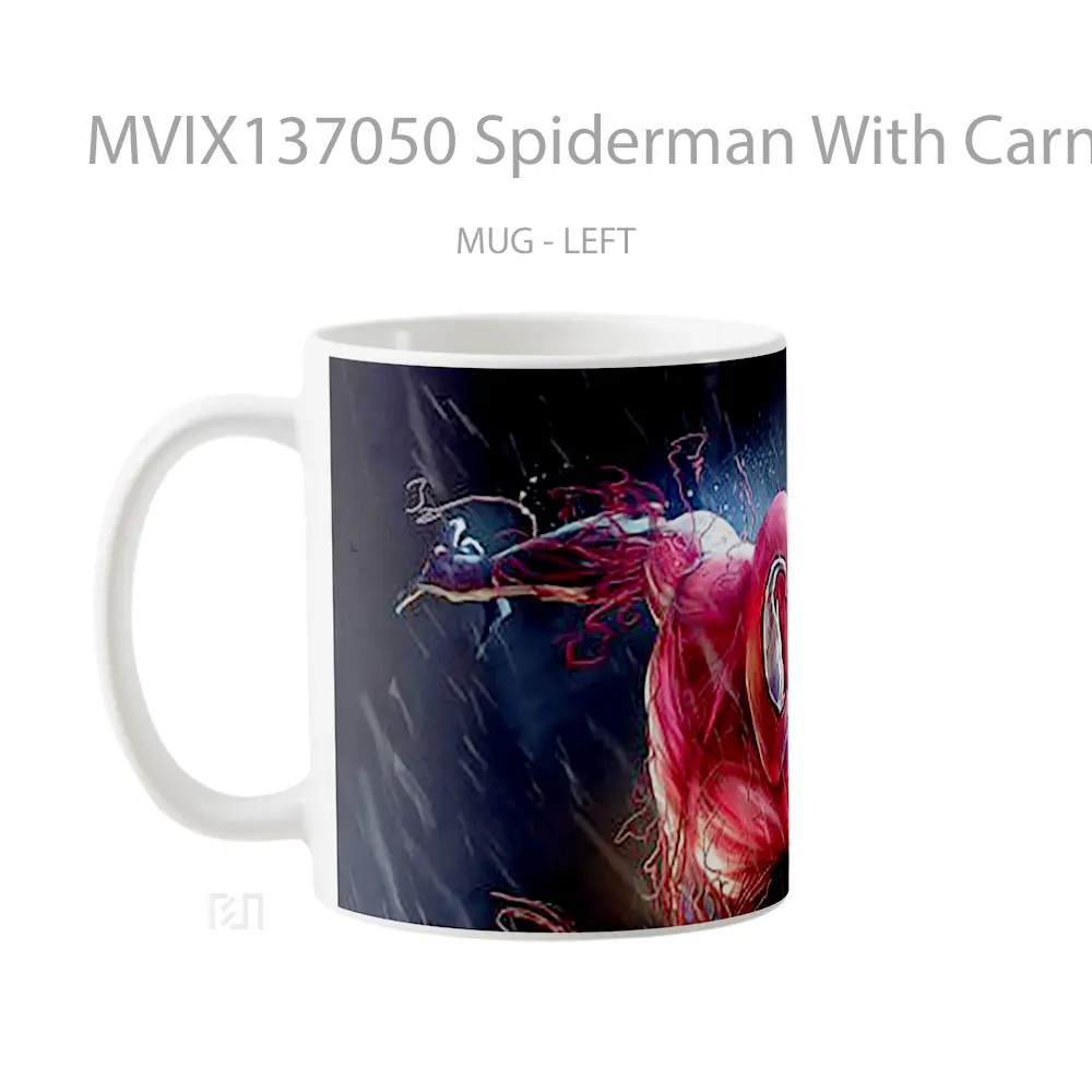 Mug Spiderman With Carnage Suit Gelas Superhero - All-side / Desain
