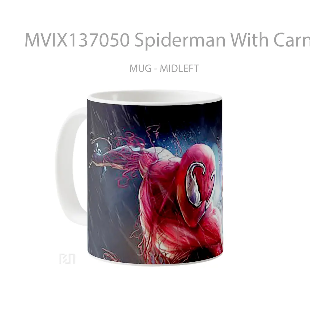 Mug Spiderman With Carnage Suit Gelas Superhero - All-side / Desain