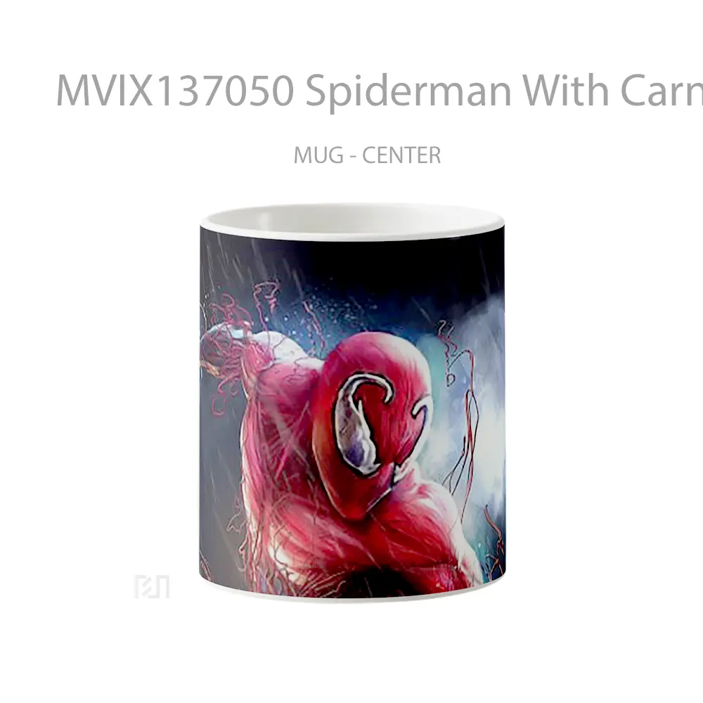 Mug Spiderman With Carnage Suit Gelas Superhero