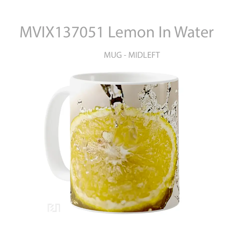 Mug Lemon In Water Gelas Pemandangan Alam - All-side / Desain