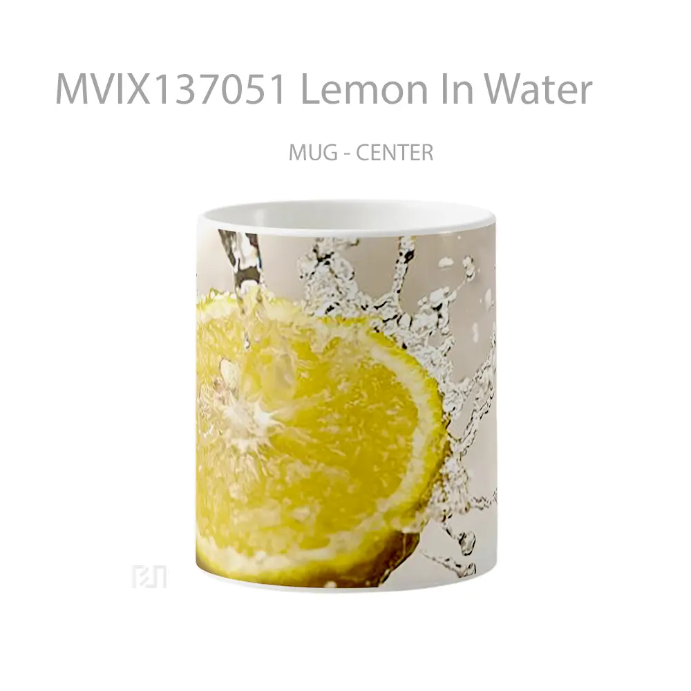 Mug Lemon In Water Gelas Pemandangan Alam