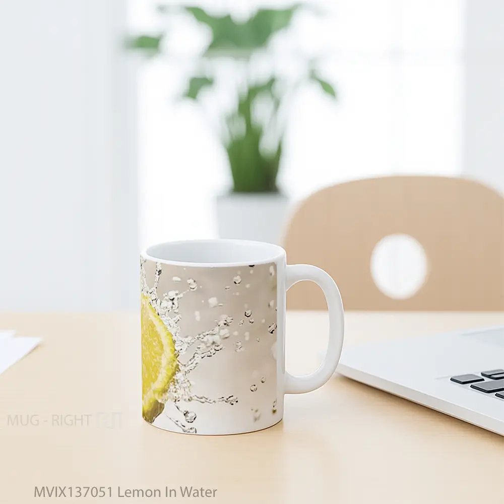Mug Lemon In Water Gelas Pemandangan Alam - All-side / Desain