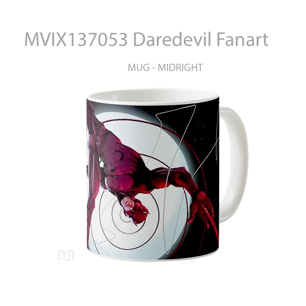 Mug Daredevil Fanart Gelas Superhero - All-side / Desain