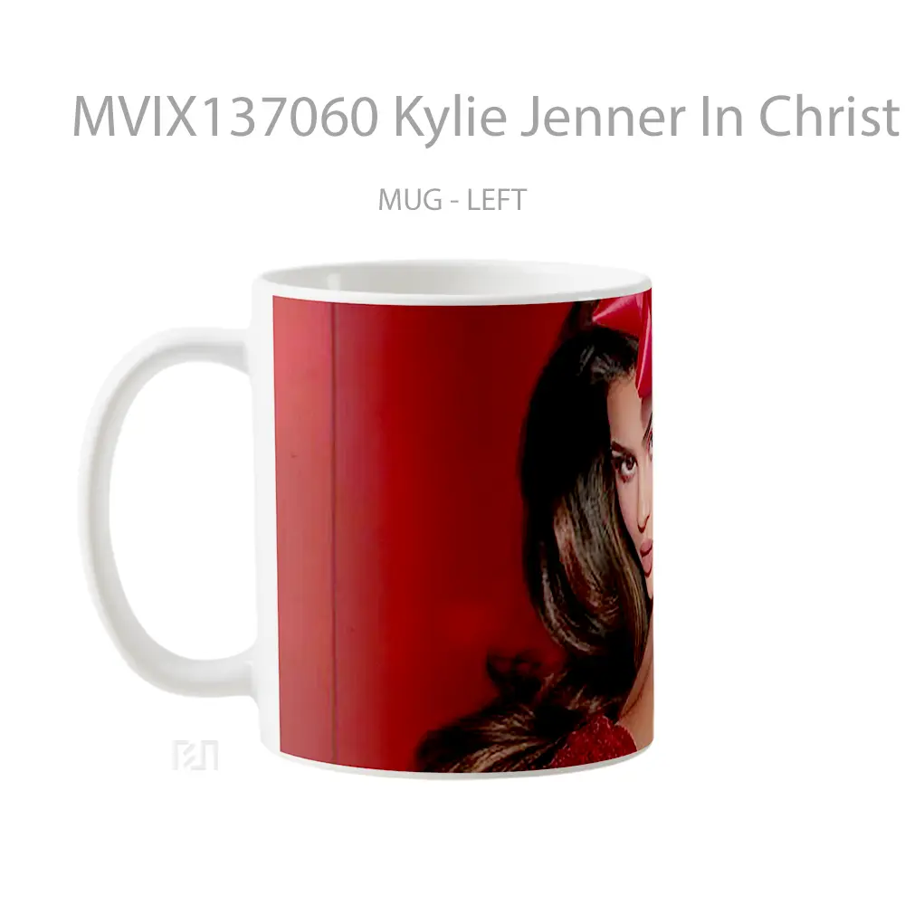 Mug Kylie Jenner In Christmas Gelas Selebriti - All-side / Desain