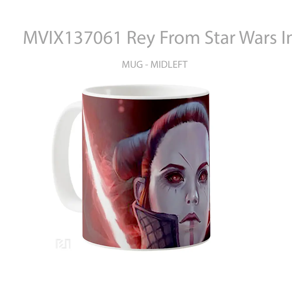 Mug Rey From Star Wars In The Dark Side Gelas Star Wars - All-side / Desain