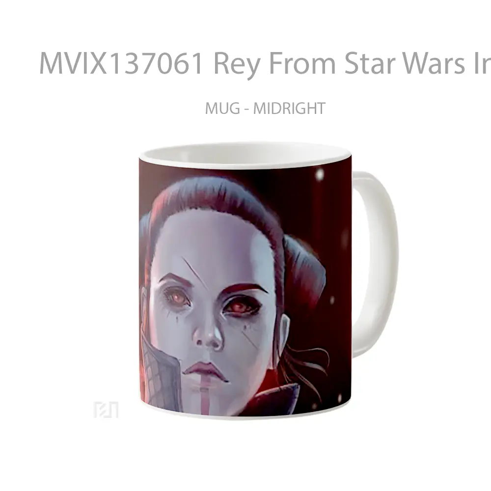 Mug Rey From Star Wars In The Dark Side Gelas Star Wars - All-side / Desain