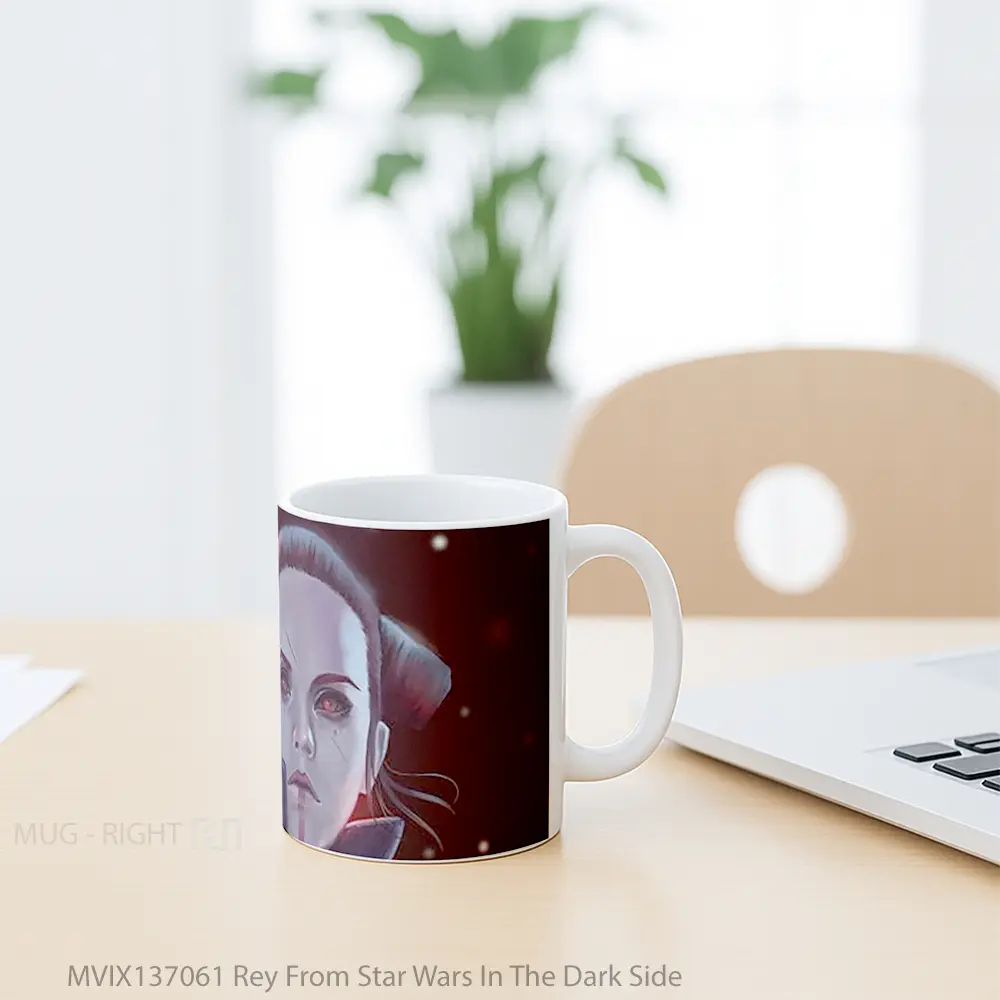 Mug Rey From Star Wars In The Dark Side Gelas Star Wars - All-side / Desain