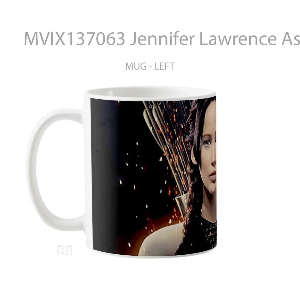 Mug Jennifer Lawrence As Katniss V2 Gelas Keramik Unik - All-side / Desain