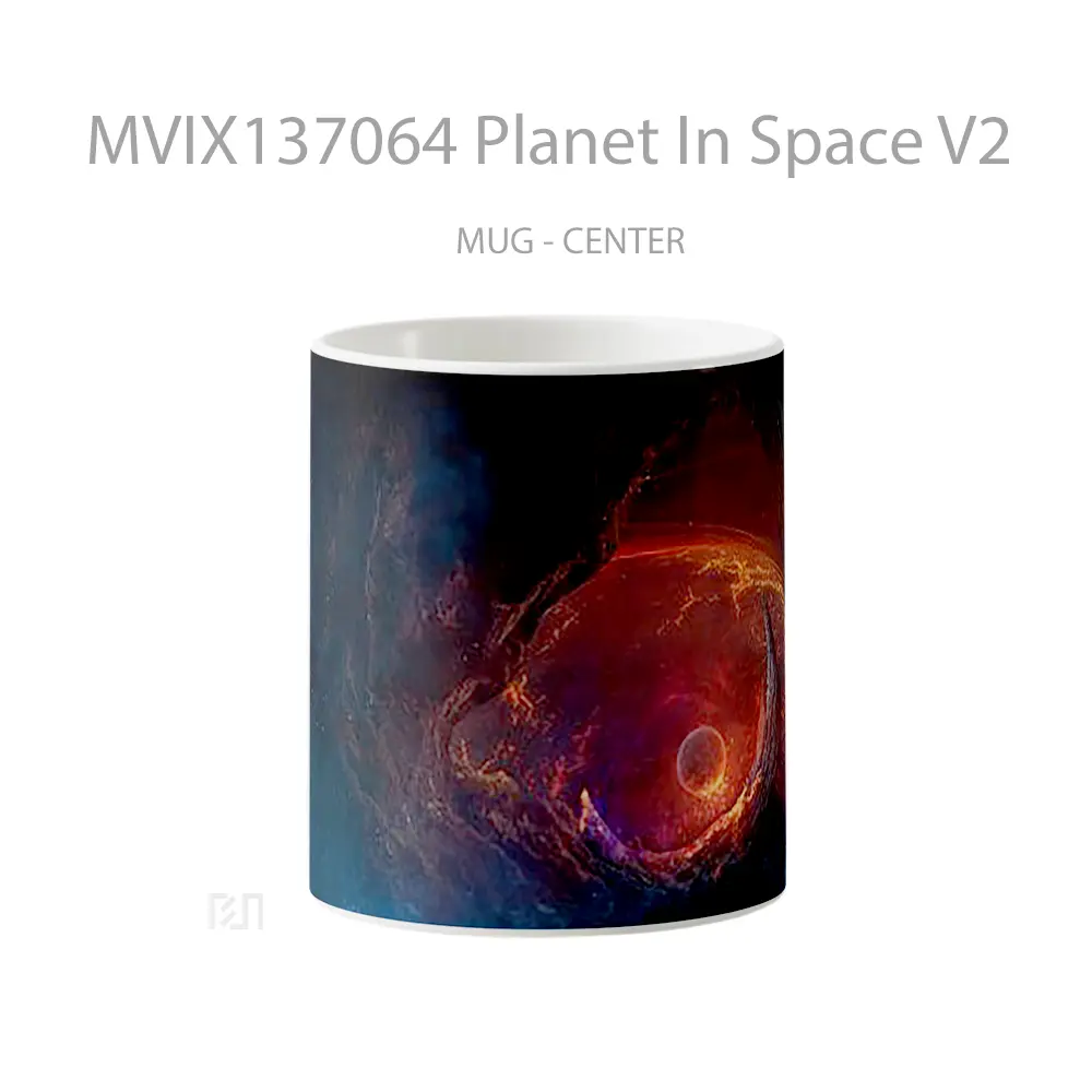 Mug Planet In Space V2 Gelas Astronomi