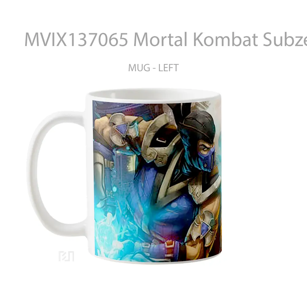 Mug Mortal Kombat Subzero Vs Scorpion Gelas Keramik Unik - All-side / Desain