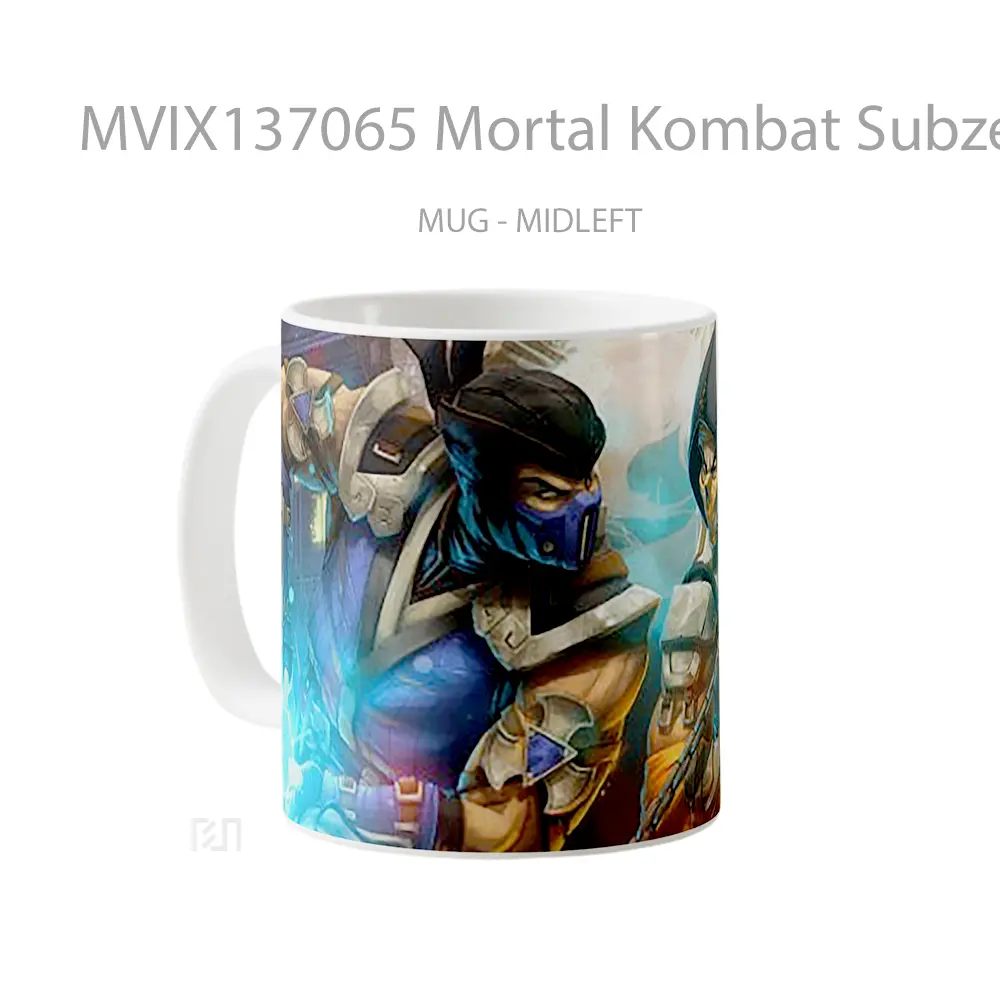 Mug Mortal Kombat Subzero Vs Scorpion Gelas Keramik Unik - All-side / Desain