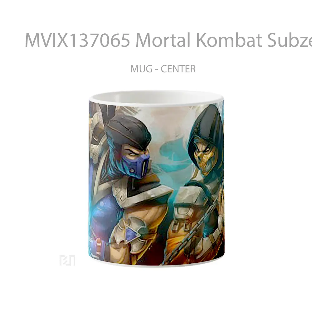 Mug Mortal Kombat Subzero Vs Scorpion Gelas Keramik Unik