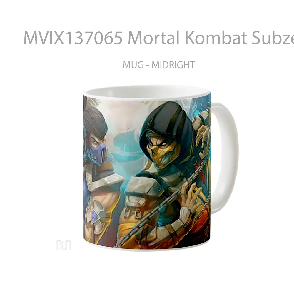 Mug Mortal Kombat Subzero Vs Scorpion Gelas Keramik Unik - All-side / Desain