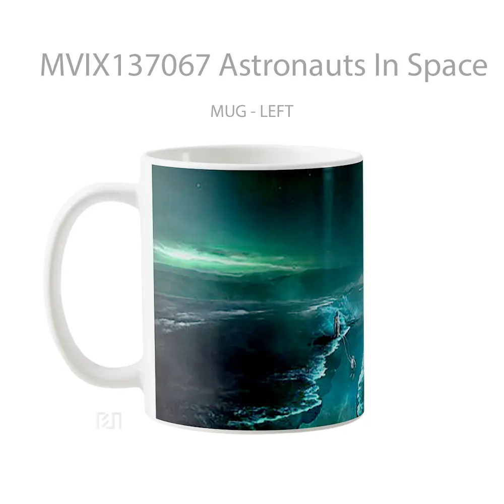 Mug Astronauts In Space Gelas Astronomi - All-side / Desain
