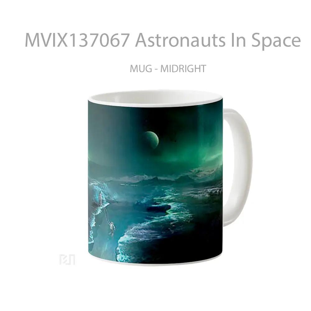 Mug Astronauts In Space Gelas Astronomi - All-side / Desain