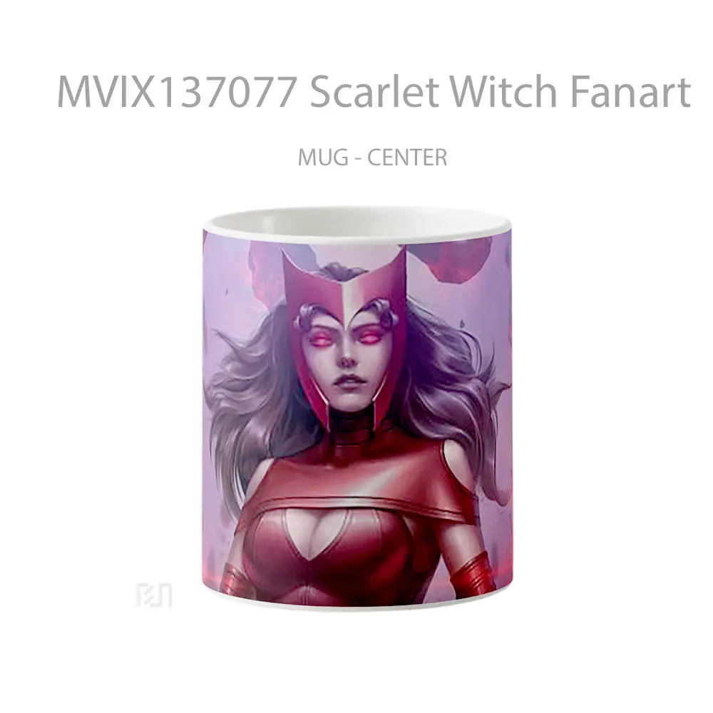 Mug Scarlet Witch Fanart Gelas Superhero