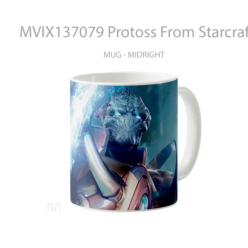 Mug Protoss From Starcraft Gelas Keramik Unik - All-side / Desain