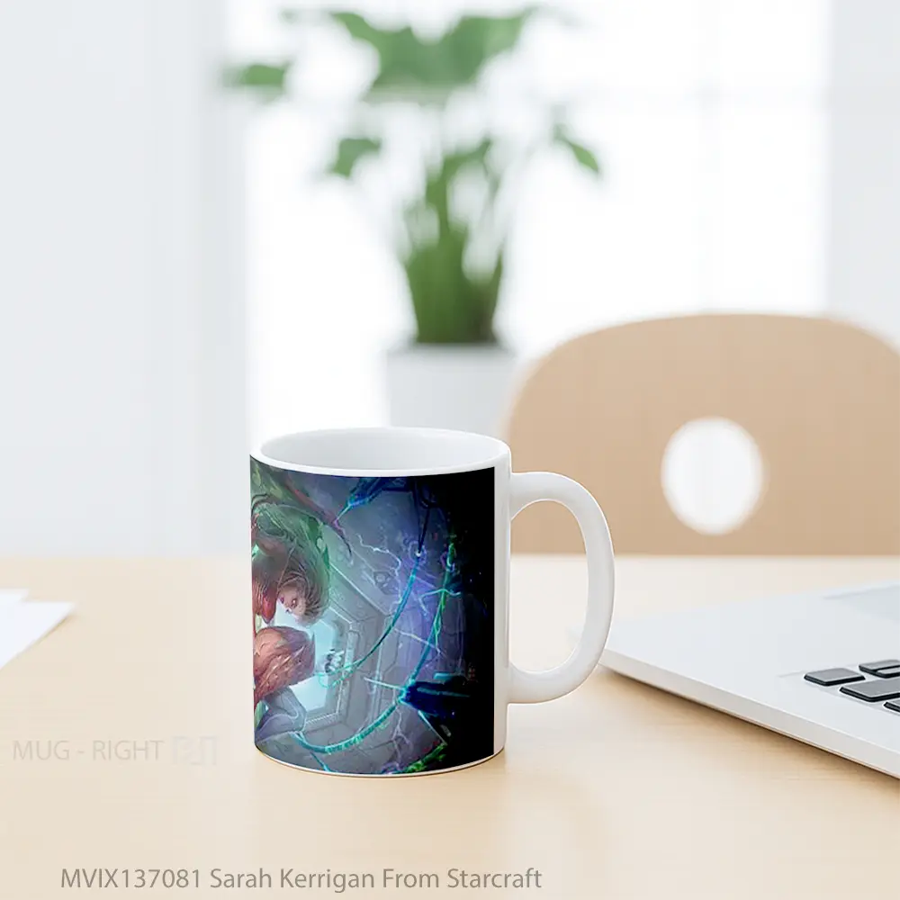 Mug Sarah Kerrigan From Starcraft Gelas Keramik Unik - All-side / Desain
