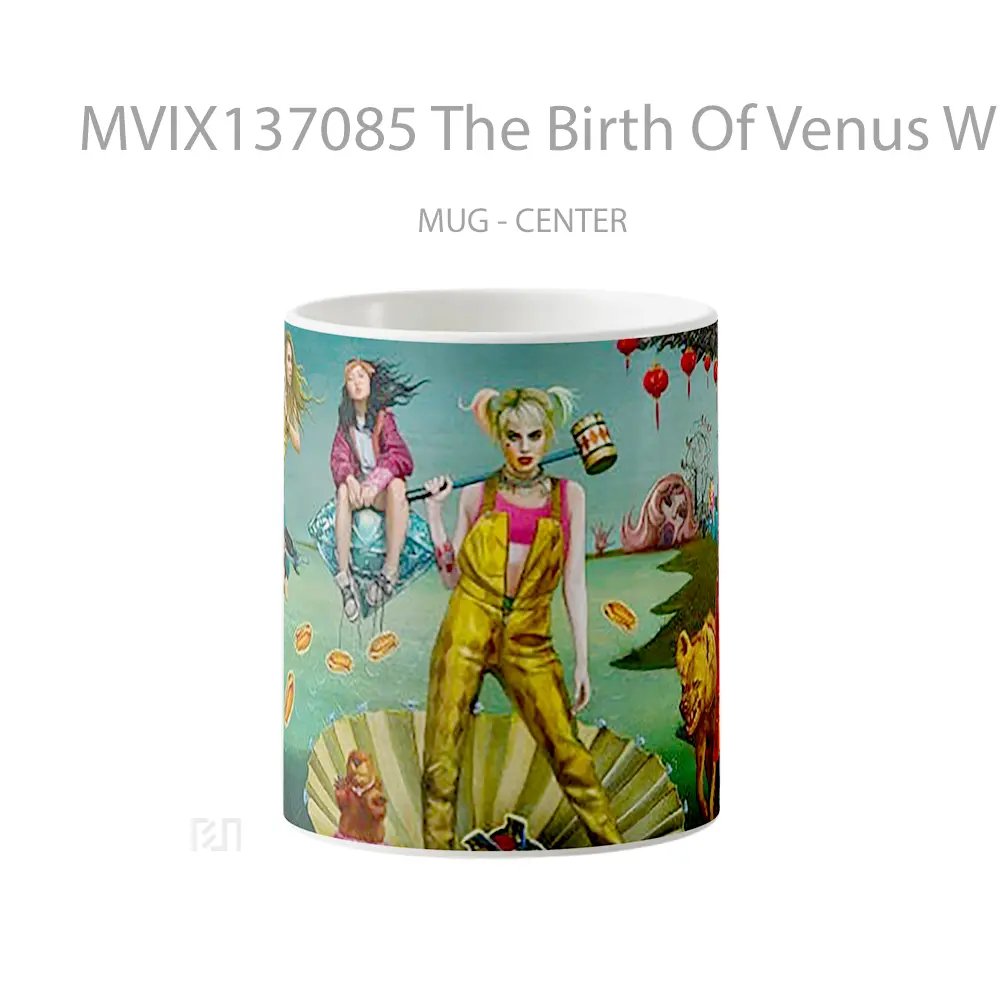 Mug The Birth Of Venus With Characters From Birds Of Prey Gelas Hewan Lucu