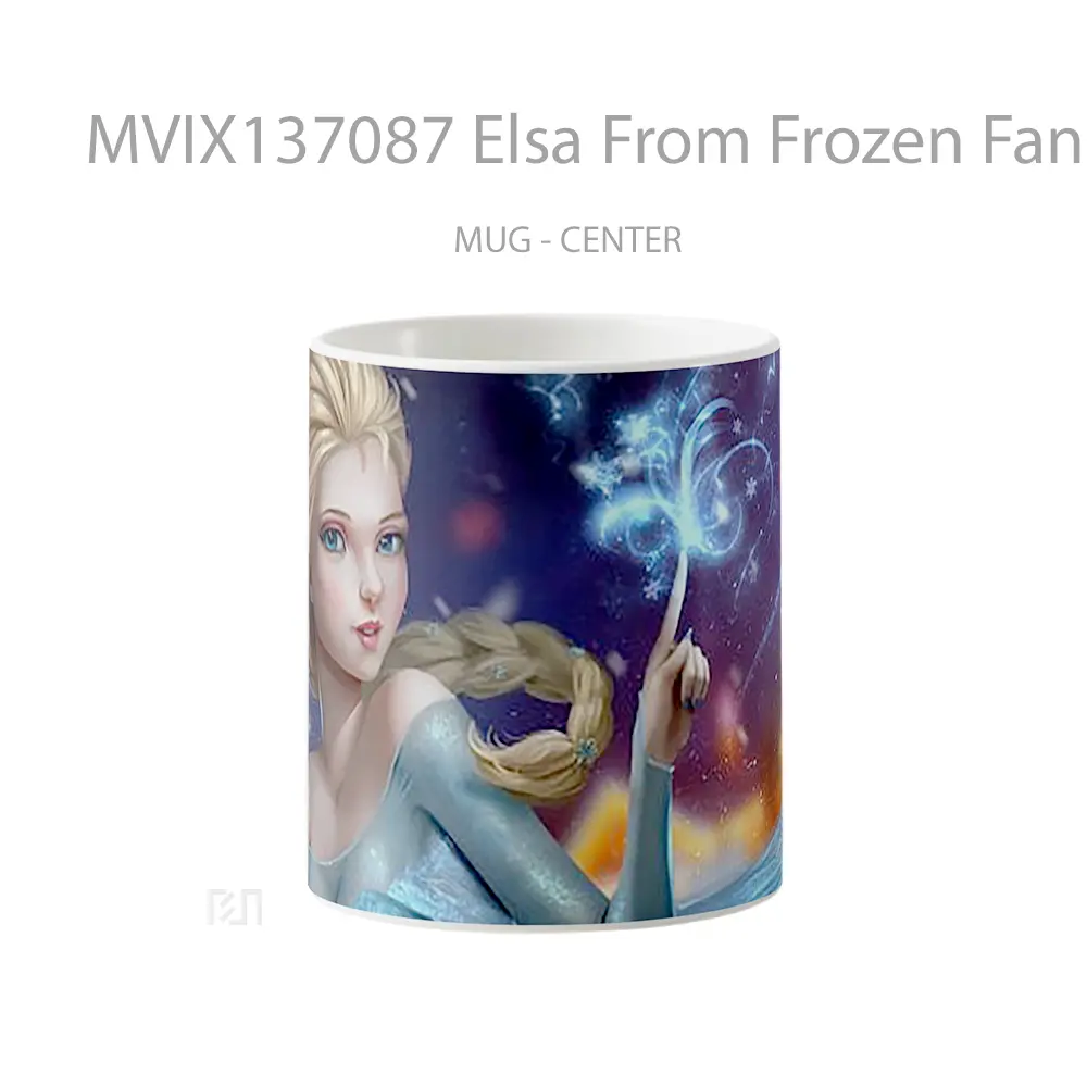 Mug Elsa From Frozen Fanart Gelas Keramik Unik