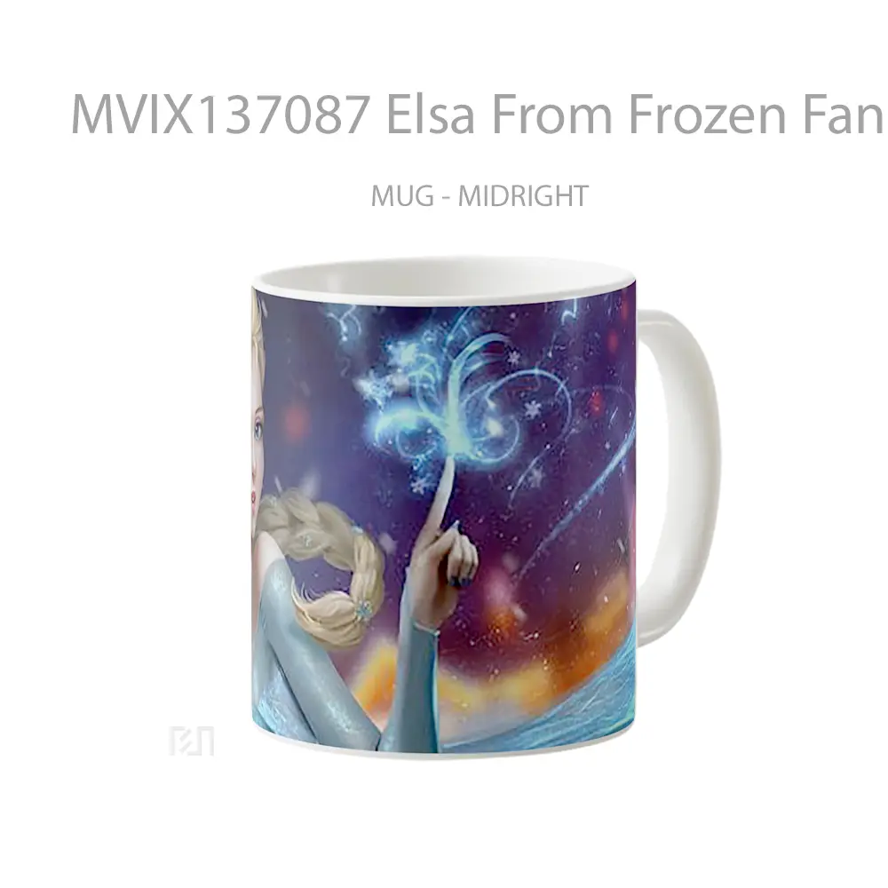 Mug Elsa From Frozen Fanart Gelas Keramik Unik - All-side / Desain