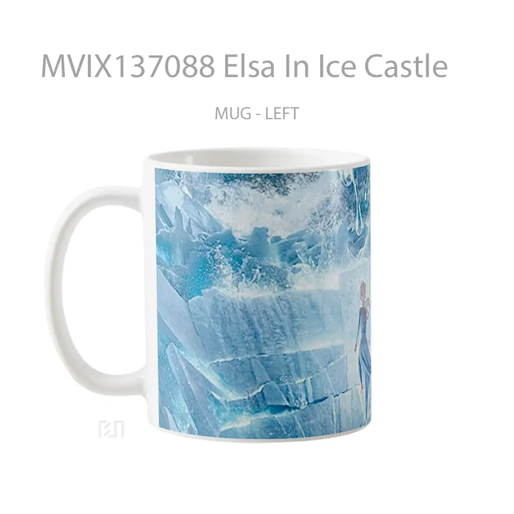 Mug Elsa In Ice Castle Gelas Keramik Unik - All-side / Desain