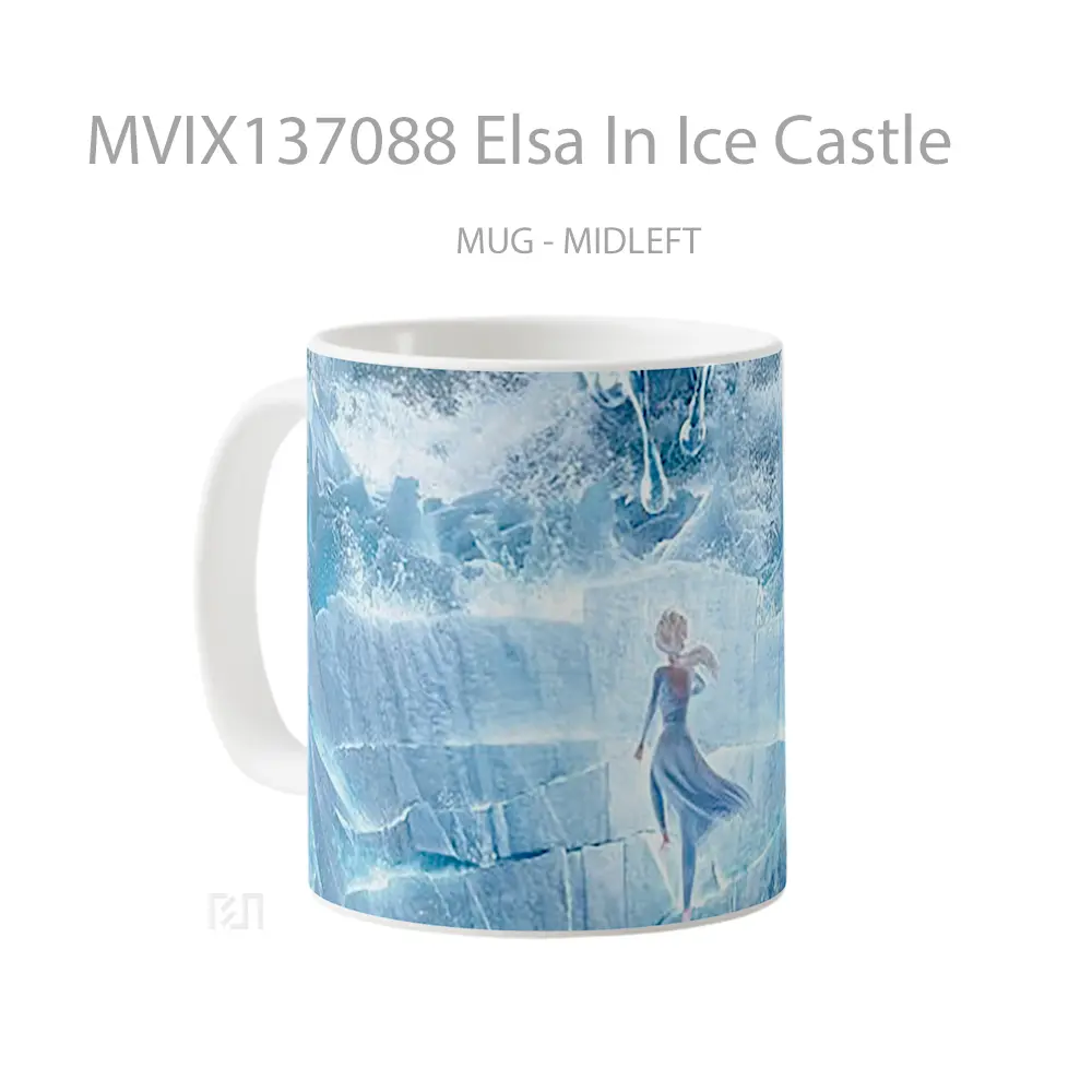Mug Elsa In Ice Castle Gelas Keramik Unik - All-side / Desain