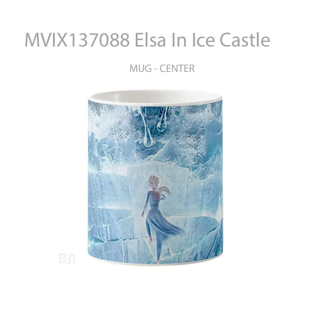 Mug Elsa In Ice Castle Gelas Keramik Unik