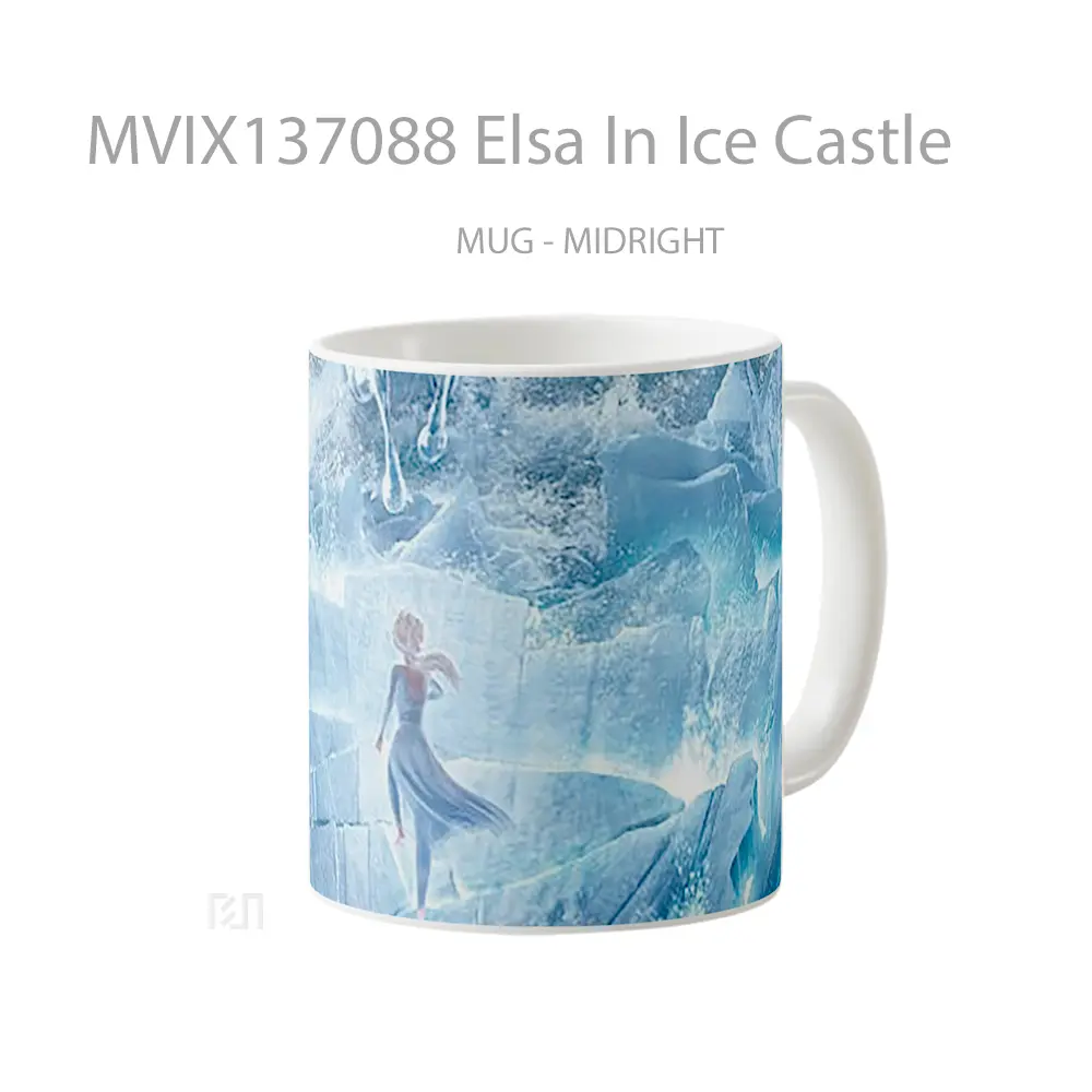 Mug Elsa In Ice Castle Gelas Keramik Unik - All-side / Desain