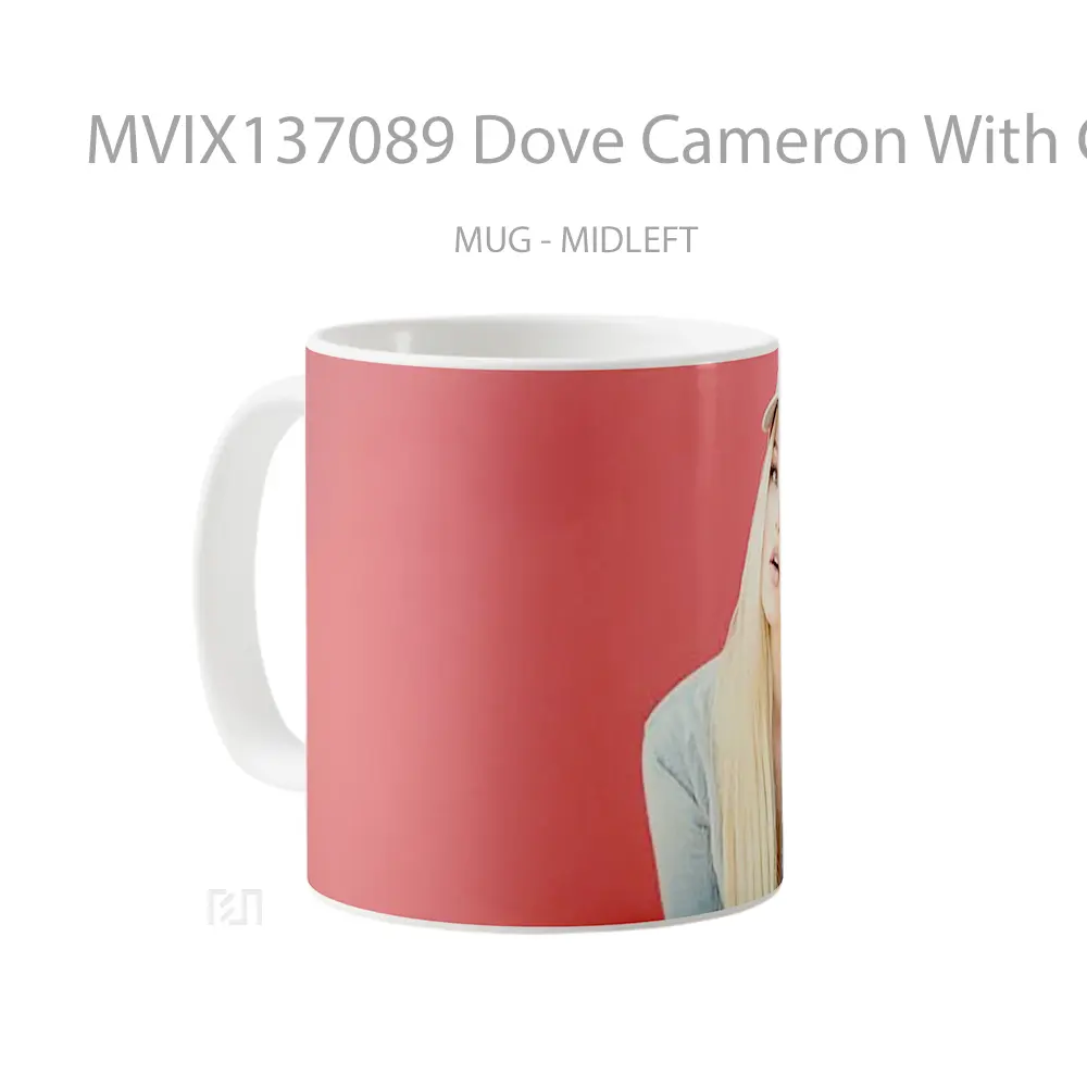 Mug Dove Cameron With Cap Gelas Keramik Unik - All-side / Desain
