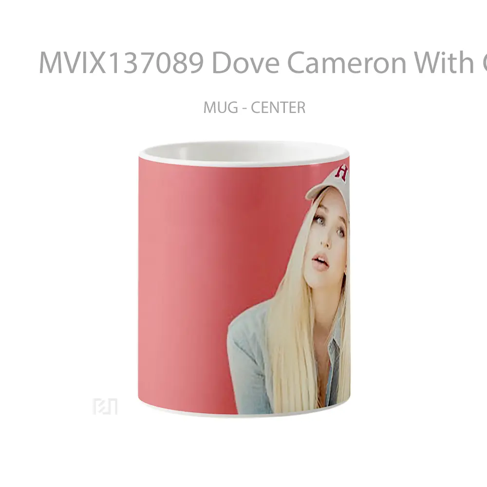 Mug Dove Cameron With Cap Gelas Keramik Unik