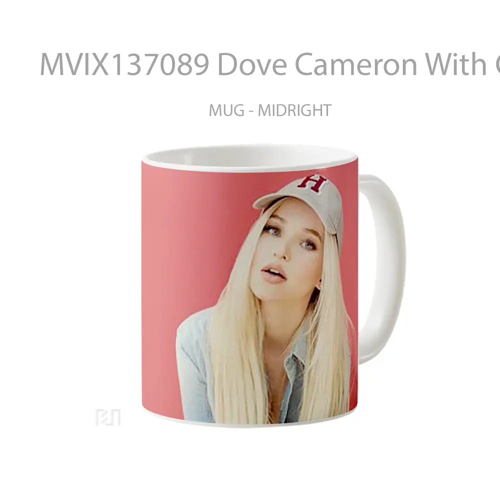 Mug Dove Cameron With Cap Gelas Keramik Unik - All-side / Desain
