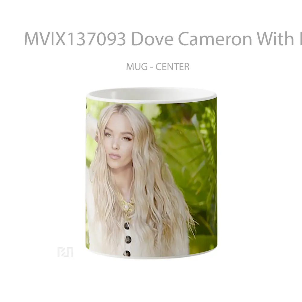 Mug Dove Cameron With Plants Gelas Keramik Unik