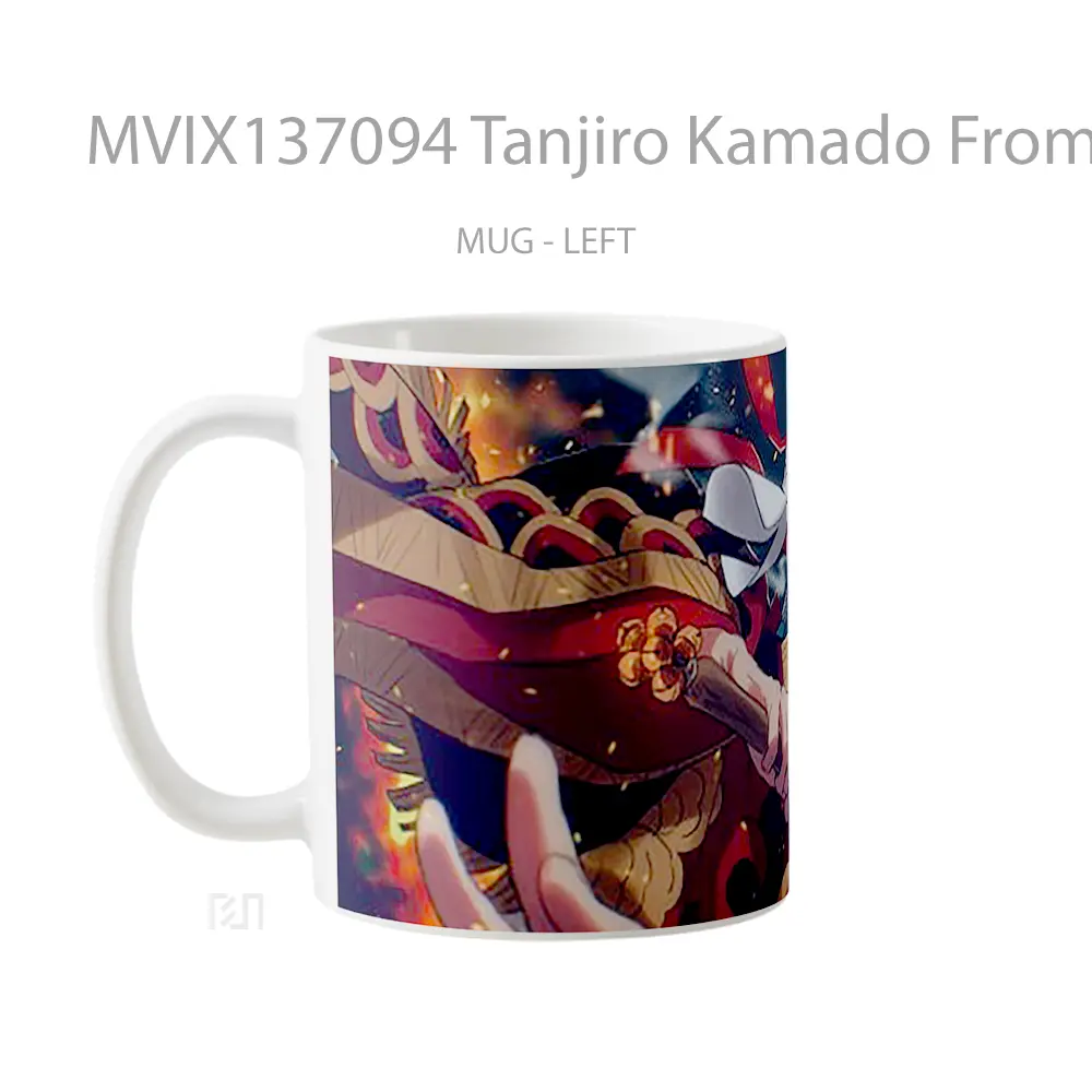 Mug Tanjiro Kamado From Demon Slayer V7 Cangkir Anime - All-side / Desain