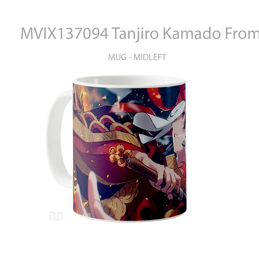 Mug Tanjiro Kamado From Demon Slayer V7 Cangkir Anime - All-side / Desain