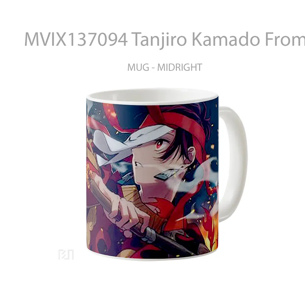 Mug Tanjiro Kamado From Demon Slayer V7 Cangkir Anime - All-side / Desain