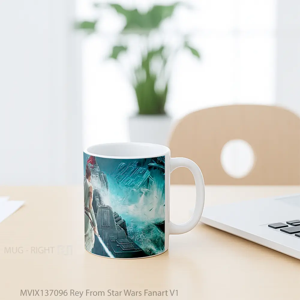 Mug Rey From Star Wars Fanart V1 Gelas Star Wars - All-side / Desain
