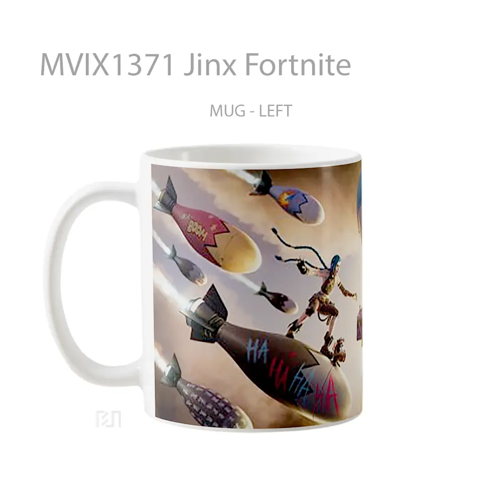 Mug Jinx Fortnite Cangkir Gamer - All-side / Desain